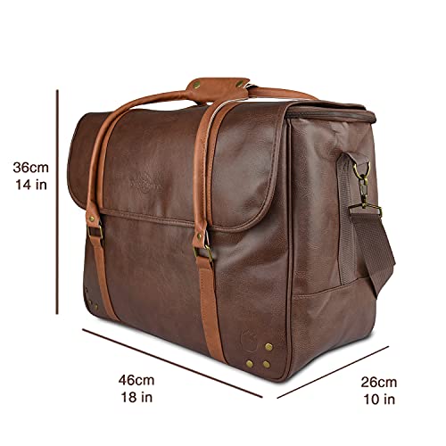 6 Wine Bottles Carrier Leather Bag