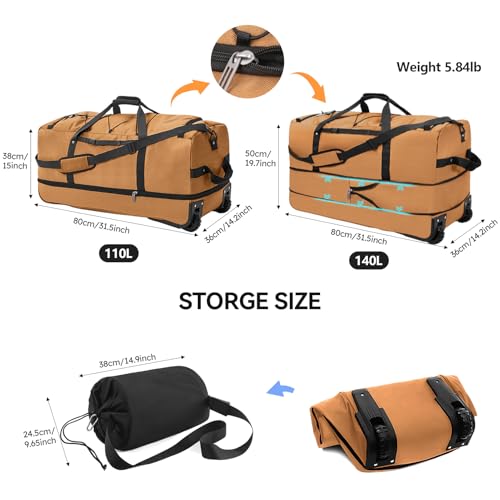 110L 140L Expandable Soft