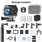 Brave 4 Pro Action Camera with Selfie Stick Tripod Carry Bag Bundle