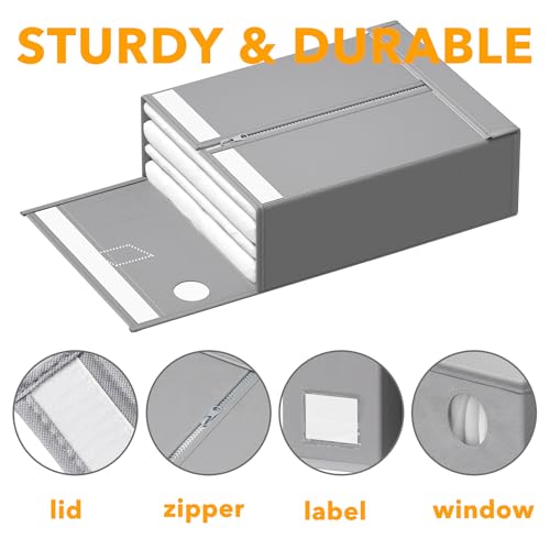 3 Pack Bed Sheet Organizers and Storage (3 Count)