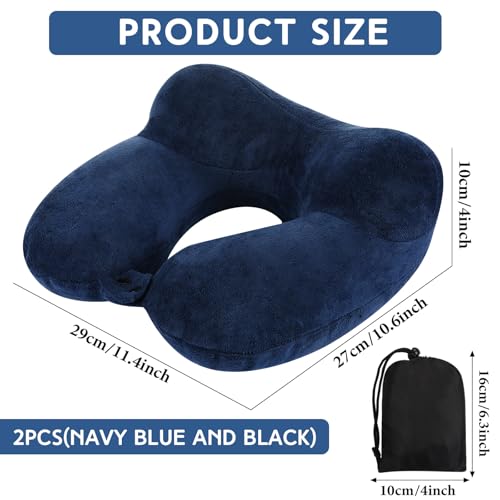 2 Inflatable Neck Pillow Airplane Travel (2 Count)