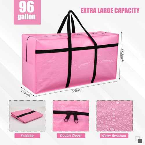 4 Pcs 96 Gallon Extra Large Moving Bags Heavy Duty Storage Bag (4 Count)