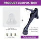 Door Stopper with Adhesive Bracket Stickers