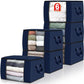 6 Pack Storage Bags for Clothes Blanket Storage Bins with Lids (6 Count)