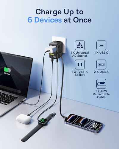 45W European Travel Plug Adapter