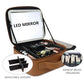 Travel Makeup Bag with LED Mirror Travel Makeup Organizer with 3 Lighted Settings