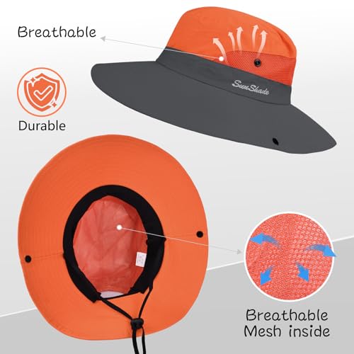 Women's Ponytail Safari Sun Hat