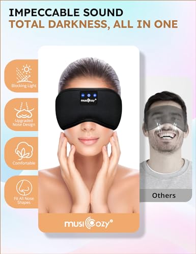 Sleep Headphones Bluetooth 5.4 Sleep Eye Mask with HD Speakers