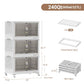 240Qt Stackable Storage Bins with Lid (3 Count)