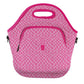 LunchTote Zippered Bag Insulated Neoprene Caddy (Pink Grand Prix / X-Large 6.5 Quart Lunch Tote)