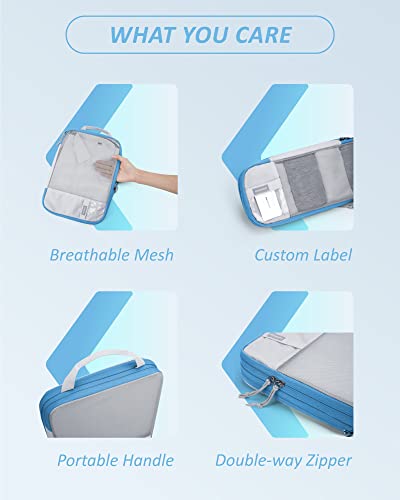 6 Set Compression Packing Cubes for Travel (6 Count)