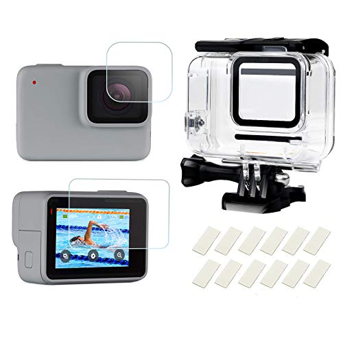 30M 98FT Waterproof Housing Case for HERO7 White & Hero 7 Silver