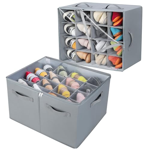 Shoe Organizer for Closet 2 Pack (2 Count)