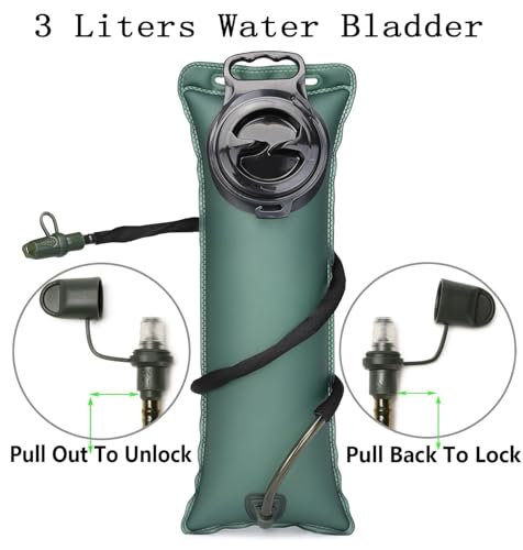 Insulated Hydration Pack Hiking Water Backpack Running Vest with 3L TPU Bladder Bag for Marathon Cycling Men