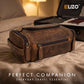 Real Leather Toiletry Bag for Men