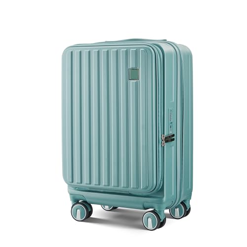 4 Piece Expandable Hardshell Pink Luggage Sets with Spinner Wheels