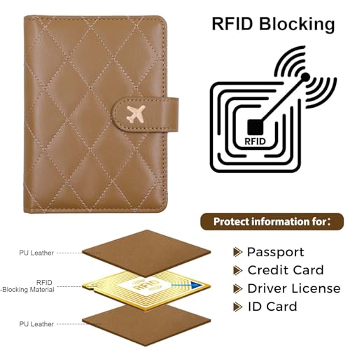 Premium Leather Passport Holder Covers Case