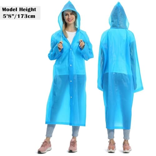 2 Pack Portable EVA Raincoats for Adults (2 Count)