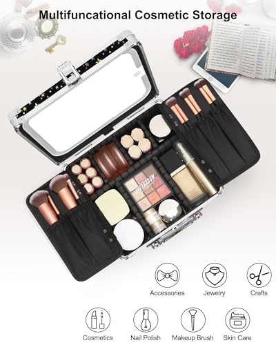 Makeup Bag with LED Mirror