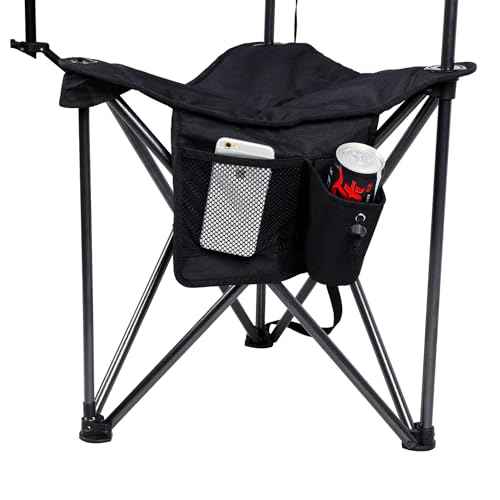 Extra Large Quick Folding Tripod Stool 2 Pack with Backrest Fishing Camping Chair with Carry Strap