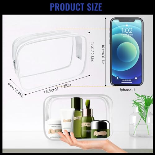 16 Pieces Clear Makeup Bags Bulk (16 Count)