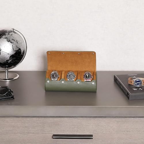 Watch Roll Travel Case for 3 Watches
