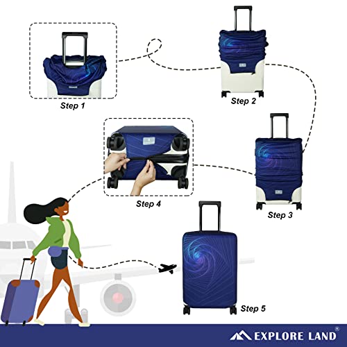 Travel Luggage Cover Suitcase Protector Fits 27