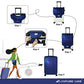 Travel Luggage Cover Suitcase Protector Fits 31