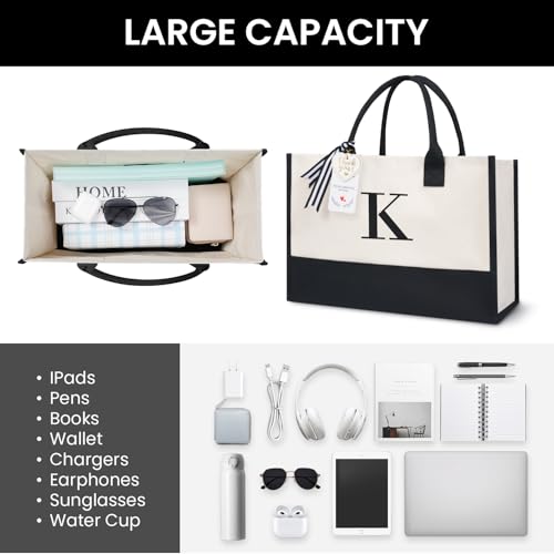Initial Tote Bag