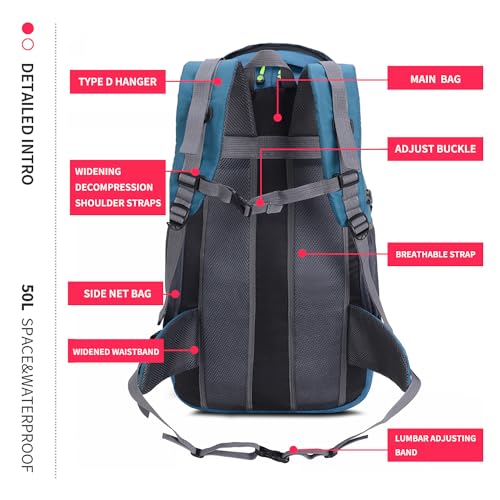 50L Hiking Backpack