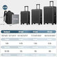 4 Piece Hardside Luggage Set with Backpack (3 Count)