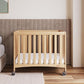 Travel Sleeper Wood Compact Folding Crib and Mattress Bundle