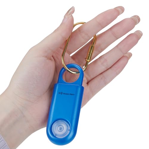 130db Personal Safety Alarm with Ultra Bright Strobe Light. Blue