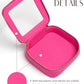 Clear Makeup Case Toiletry Bag Travel Medium Clear Cosmetic Bag with Zipper (2 Count)