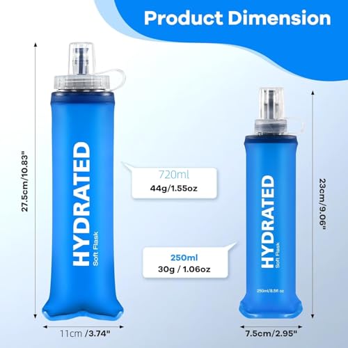 24oz Collapsible Soft Water Bottle (2 Count)