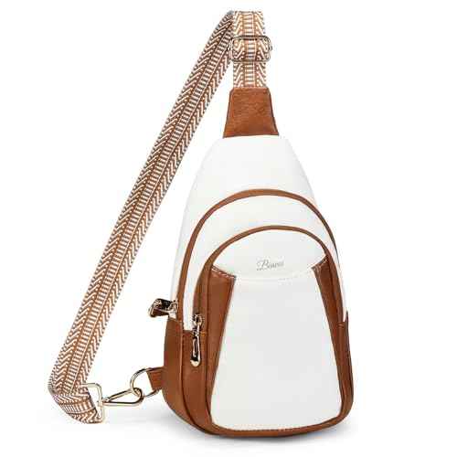 Crossbody Bags for Women Anti Theft Vegan Leather Sling Bag RFID Blocking Chest Bag for Travel