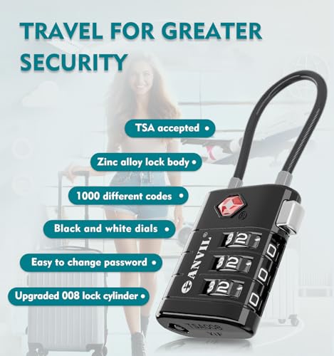 TSA Approved Luggage Locks (2 Count)