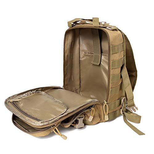 Tactical Sling Bag Pack Military Assault Rucksack Shoulder Bag Backpack Chest Pack Handbag Waterproof for Travel School Hiking Camping Trekking Exploring Fishing Hunting