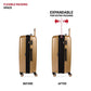 7272 Energie Expandable Hardside Luggage with Spinner Wheels and TSA Lock