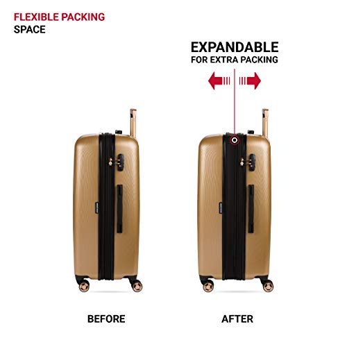 7272 Energie Expandable Hardside Luggage with Spinner Wheels and TSA Lock