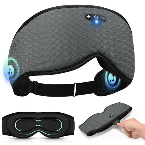 3D Contoured Sleep Mask with Bluetooth Headphones