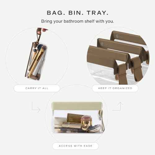Parcel Clear Travel Kit with Zipperless Magnetic Closure