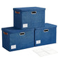 17" Large Fabric Storage Box with Lids (3 Count)