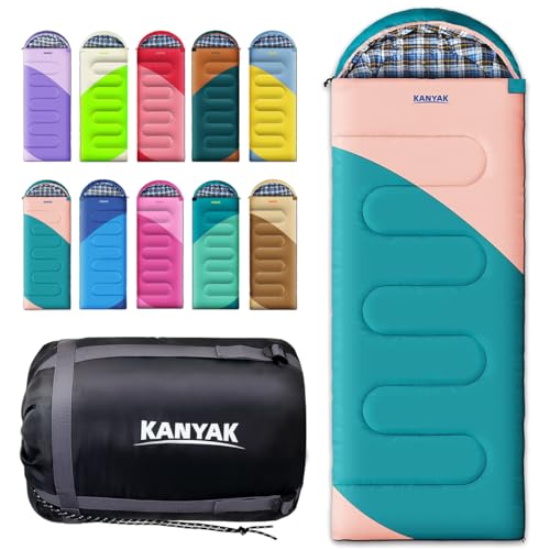 Camping 32℉ Sleeping Bags for Adults Kids Teens Cold Weather Warm Sleeping Bag Winter for 3