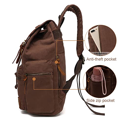 High Capacity Canvas Vintage Backpack