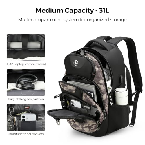 Design Laptop Backpack with USB Charging Port