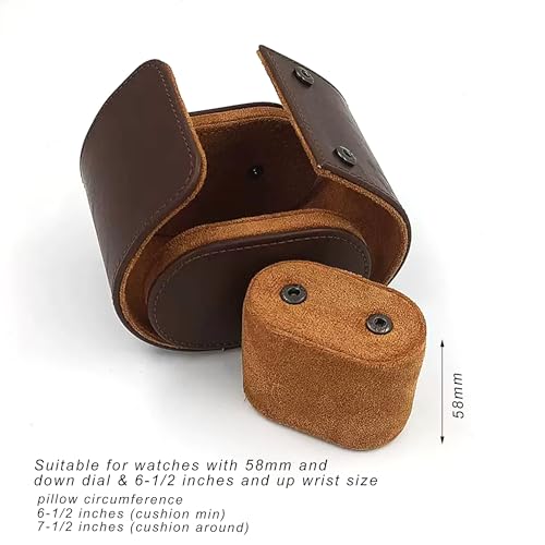 Longjet Watch Roll Travel Case for Men Portable Watches Organizer Box
