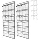 2 Pack Extra Large Hanging Crystal Clear Over Door Shoe Organizers (2 Count)