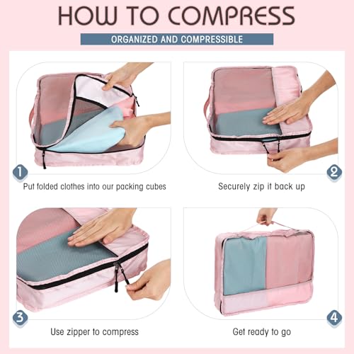 Packing Cubes for Suitcase Large Organizer Bags (5 Count)