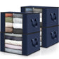 4 Pack Storage Bags for Clothes Blanket Storage Bins with Lids (4 Count)